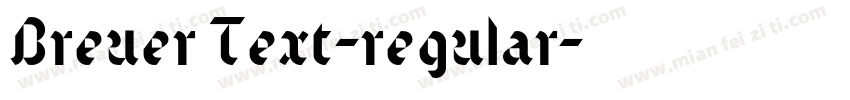 Breuer Text-regular字体转换